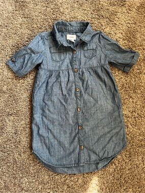 Old Navy Blue Denim Shirt Dress